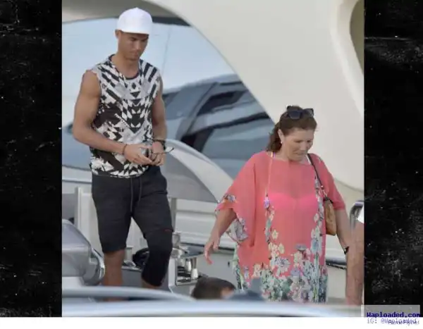 Photos: Cristiano Ronaldo’s Mum Massages Him In New Photos